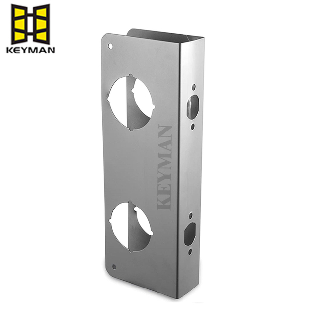 Stainless Steel Door Reinforcer Security Defender Door Strengthening Locks for for 1-3/4 Inch Thick Doors