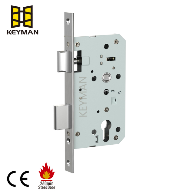 Durable Stainless Steel Fire Rated Mortise Sash Door Lock Body Hardware Mortise Lock For Fire Door