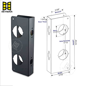 Security Door Lock Reinforcement Door Steel Reinforcerment Lock for Wood and Steel Front Door