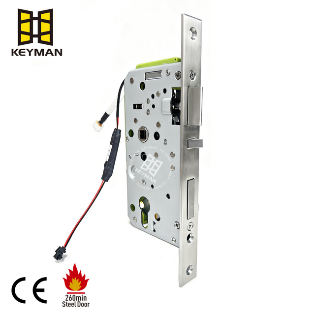 Stainless Steel Smart Electrified Euro Mortise Solenoid version