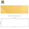 Residential Door Kick Plate Polished Brass 8 Inch Proction Plate