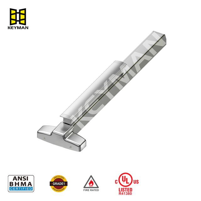 QX801-M Heavy-Duty Aluminum Alloy Mortise Lock Exit Device – Secure & Durable