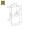 Security Door Lock Additional Door Lock Edge Reinforcer