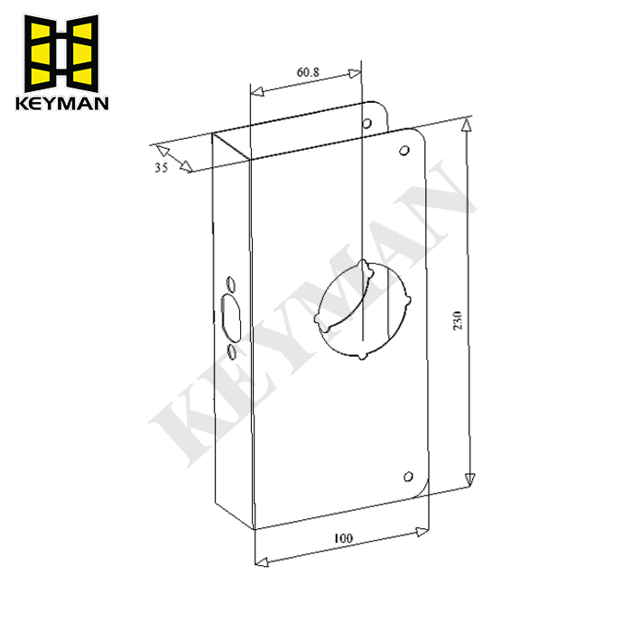 Security Door Lock Additional Door Lock Edge Reinforcer