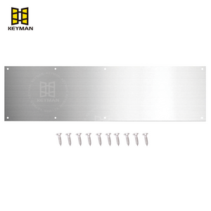 34x6 Inch Stainless Steel Door Kick Plate Hardware for Wooden & Metal Passage Office Doors