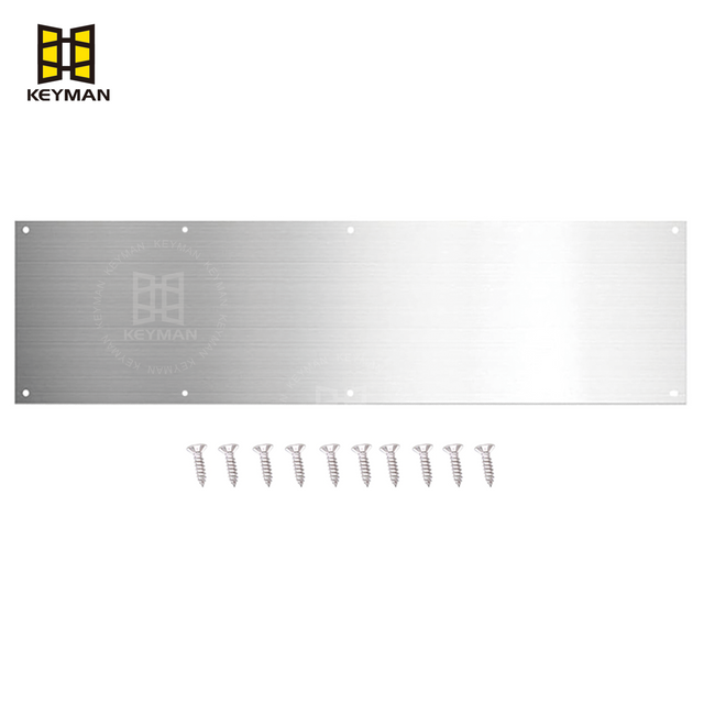 34x6 Inch Stainless Steel Door Kick Plate Hardware for Wooden & Metal Passage Office Doors