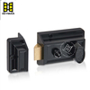 Jimmy Proof Night Latch for Front Door Silvery Gold Black Color with Latch Bolt R3564