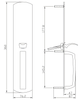 KEYMAN Stain Stainless Steel Matte Pull And Thumbpiece Trim – Heavy-Duty Build