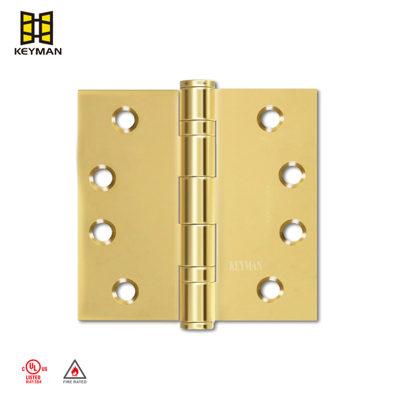 Factory Customize Ul Door Hinges 4 Inch Door Ball Bearing Hinge Stainless Steel Door Hinge