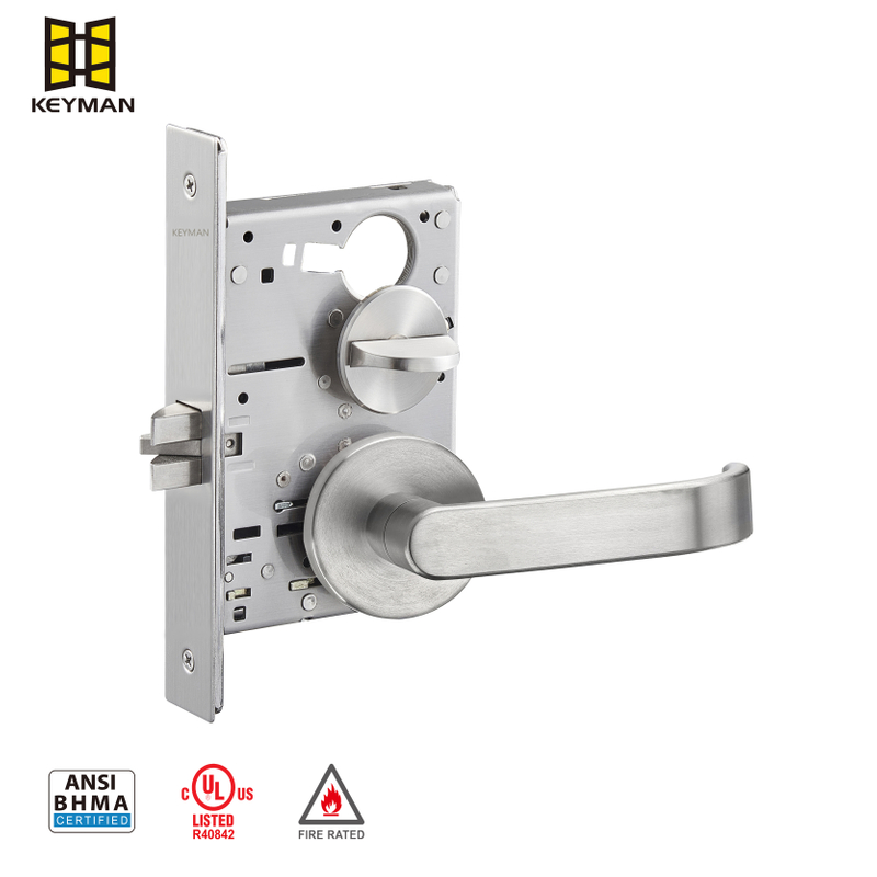 Fire Rated Deadbolt Mortise Lock with Indicator