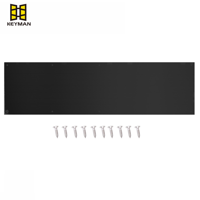 New Design Door Ironmongery Hardware Black Door Protector Plate