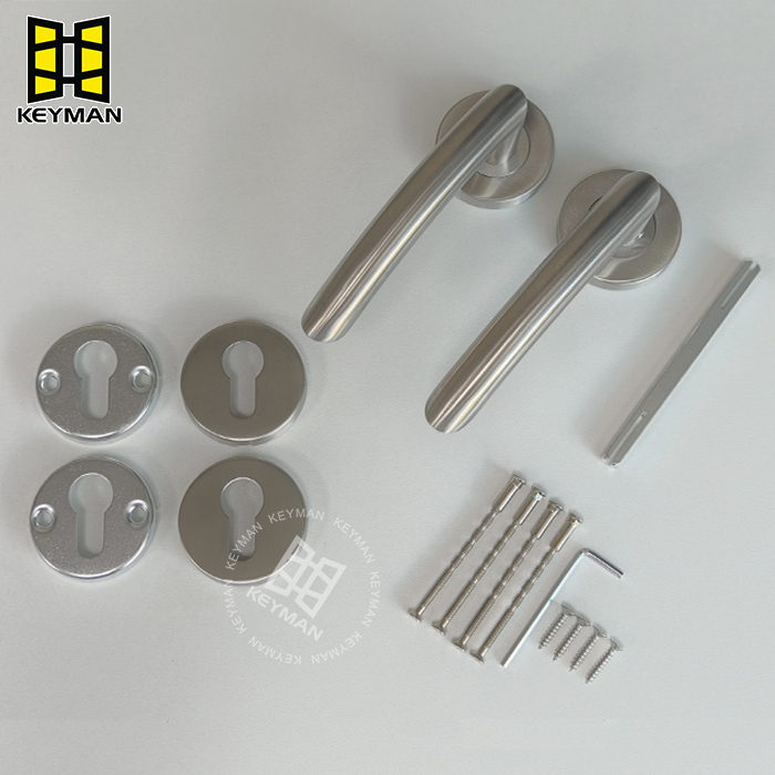 Modern Design Stainless Steel Hollow Tube Interior Door Lever Handle