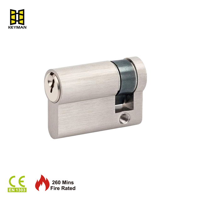 KEYMAN Half Euro Cylinder 45mm - EN 1303 High Security Single Sided Euro Profile Lock