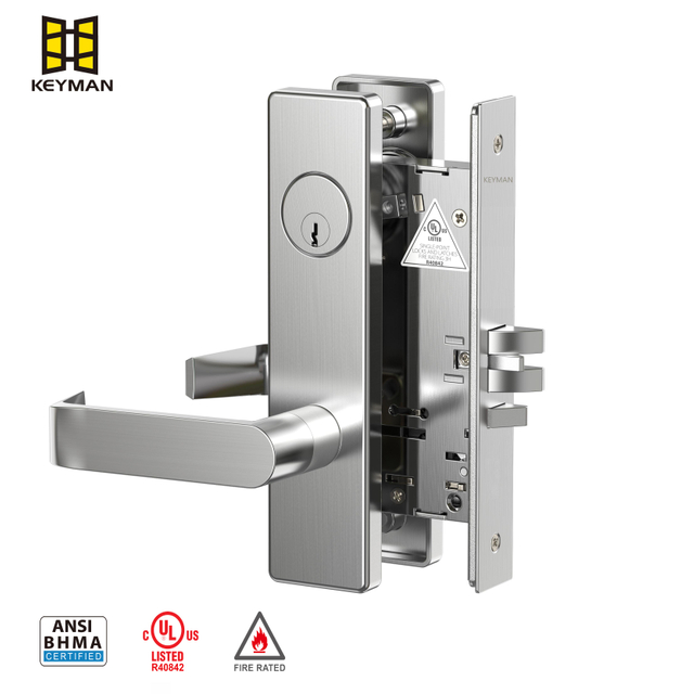 Stainless Steel Wooden Door Lock Storeroom Function ANSI Mortise Lock