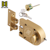 High Quality Single Cylinder Rim Lock Jimmy-Proof Deadlock Zinc Alloy Durable Anti-Theft with Keys J2661