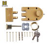 High Quality Single Cylinder Rim Lock Jimmy-Proof Deadlock Zinc Alloy Durable Anti-Theft with Keys J2661