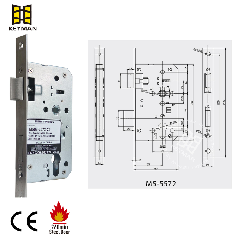 Professional Manufacturing Stainless Steel Mortise Sash Metal Commercial Door Locks