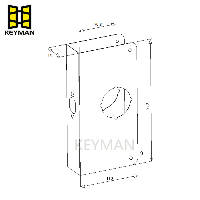 Steel Door Reinforcer 2-3/4