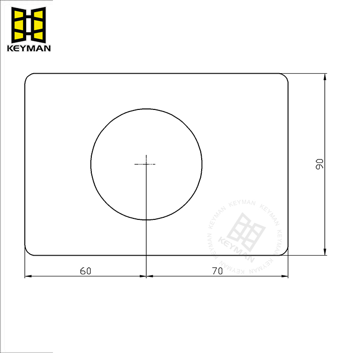 Factory Custom Stainless Steel Door Lock Cover Plate Security Door Lock Plate Hole Cover