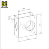 Steel Door Lock Guard Thickness Reinforcer Home Enhancement Door Knob Reinforcement Plate