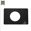 Door Handle Hole Reinforcer Plate Matte Black Door Lock Fixing Cover Filler Repair Backplate Kit 