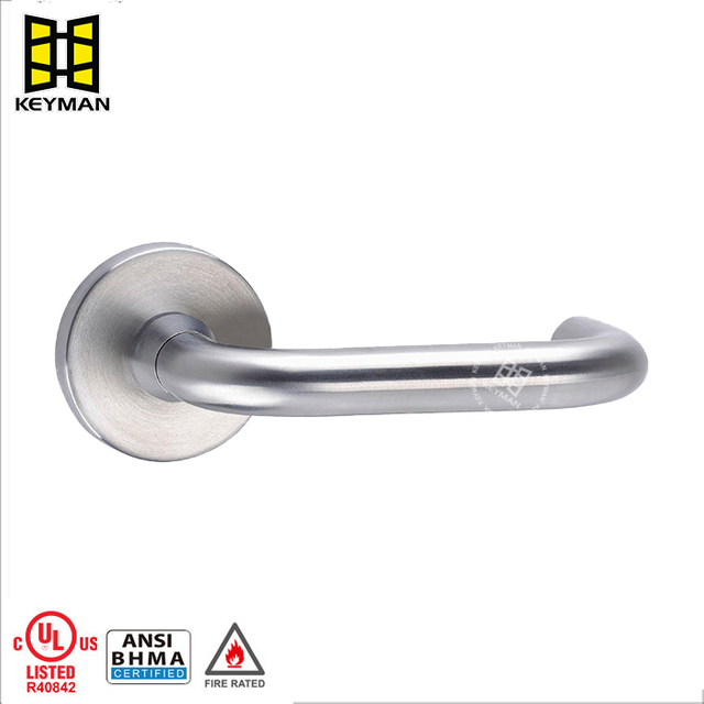 Stainless Steel Double Crank Door Handle for ANSI Mortise Lock L06