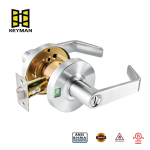 KEYMAN Commercial Door Lock Durable And Certified for High Traffic Use Ideal for Commercial Bathroom Doors, Occupied Indicator, Privacy Lock