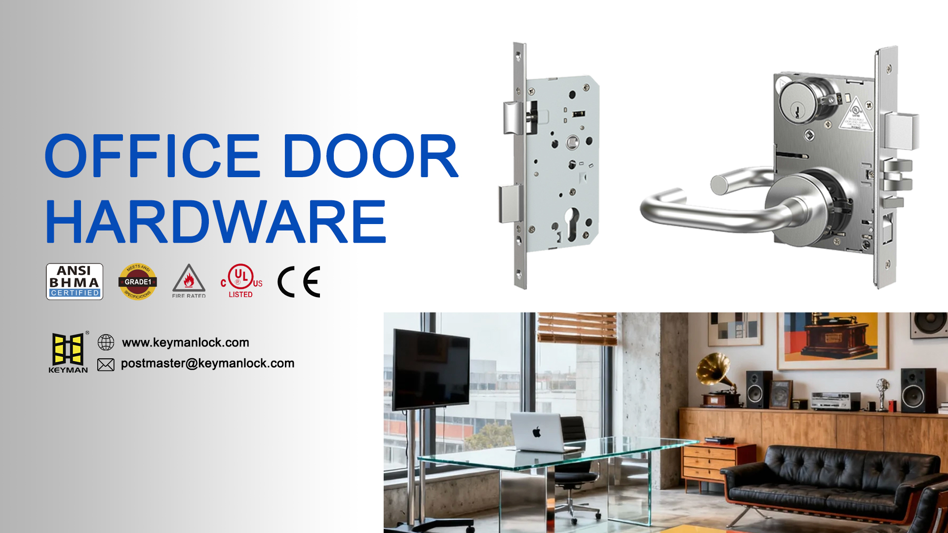 The Right Office Door Hardware Protects Your Building Every Day