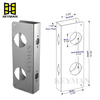 Stainless Steel Door Reinforcer Security Defender Door Strengthening Locks for for 1-3/4 Inch Thick Doors