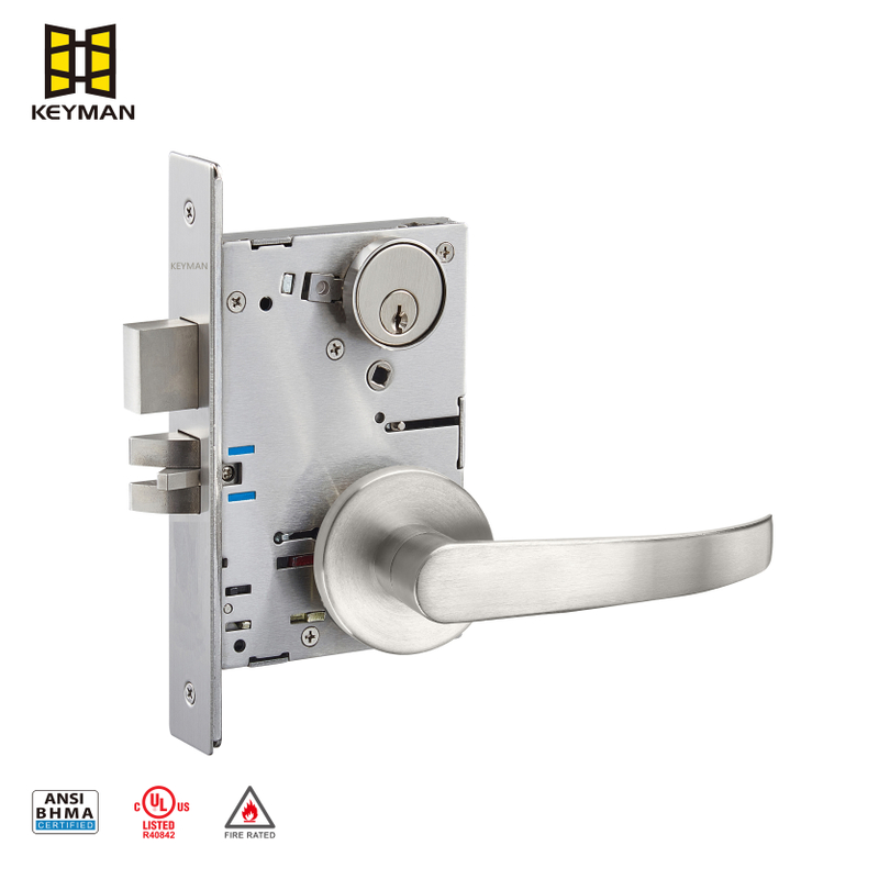 UL Listed Dormitory Function Lever Handle Mortise Lock M713
