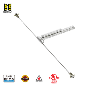 X801-C Heavy-Duty Concealed Vertical Rod Exit Device - Top & Bottom Bolts for Maximum Security