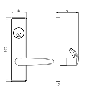 Mortise Lock Body Dimensions