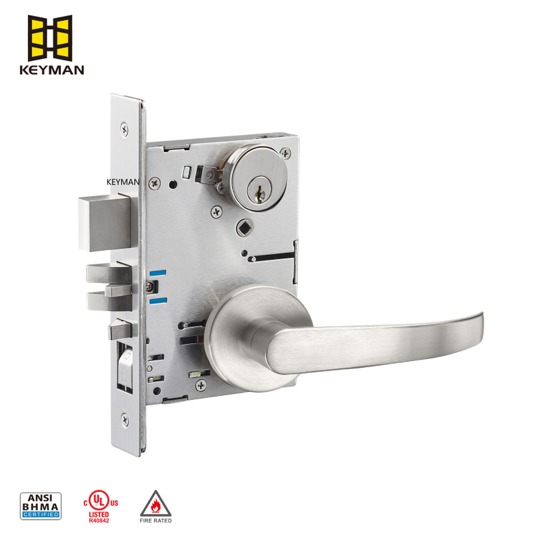 Commercial Door Mortise Cylinder Lock with Thumbturn M704