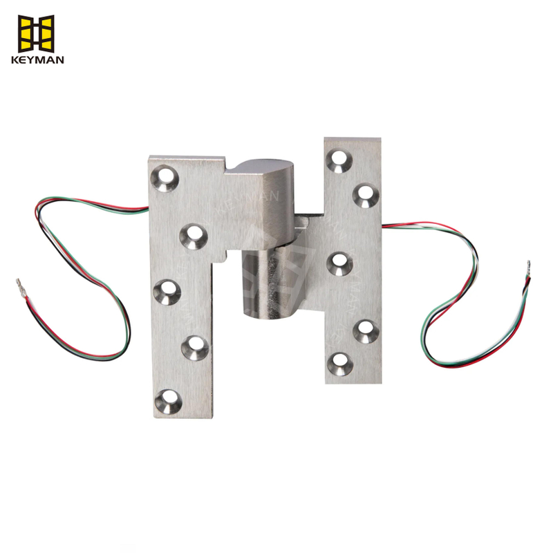 Middle Offset Pivot Hinge With Electrified Wire Transfer 