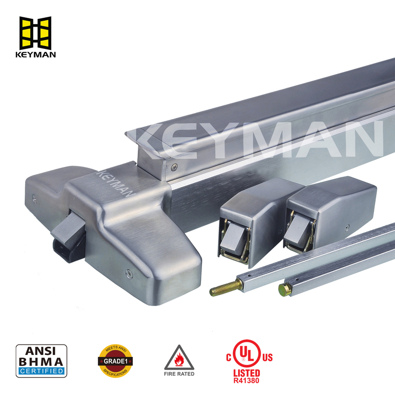 X801-M ANSI/BHMA Compliant Aluminum Exit Device – 3-Point Locking Mechanism
