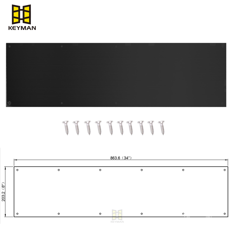Factory Supply Stainless Steel 304 Kick Mop Armor Stretcher Door Plate