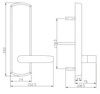 Heavy Duty Rim Exit Device Dummy Trim - Durable & Secure Non-Functional Cover Plate
