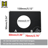 Door Handle Hole Reinforcer Plate Matte Black Door Lock Fixing Cover Filler Repair Backplate Kit 