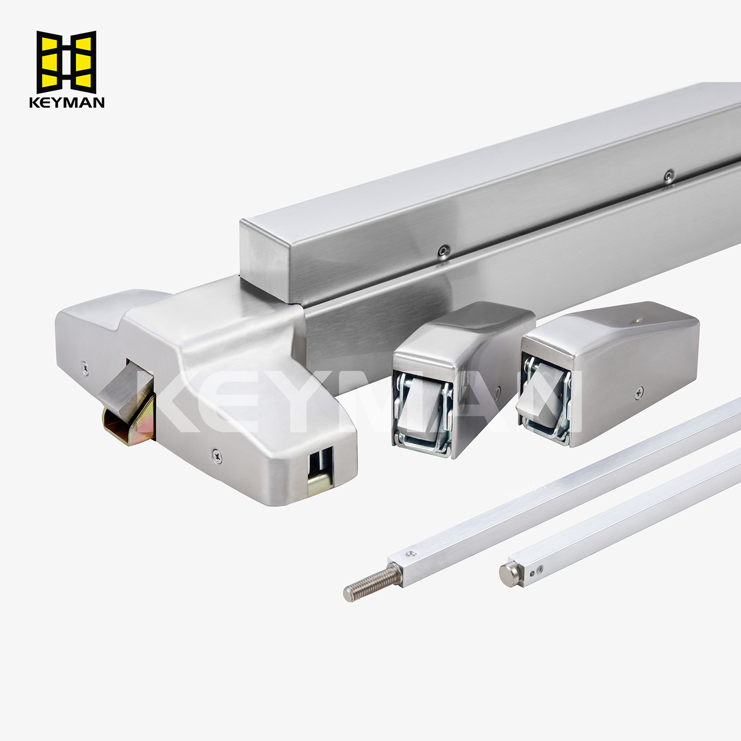 Keyman Ansi Grade 1 Surface Vertical Rod Exit Device Tree Point Latching X901-A