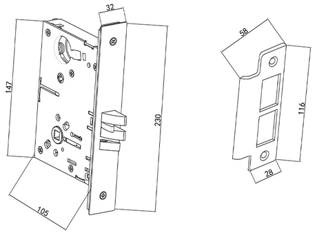 M731 Mortise Lock & M710 Strike.jpg