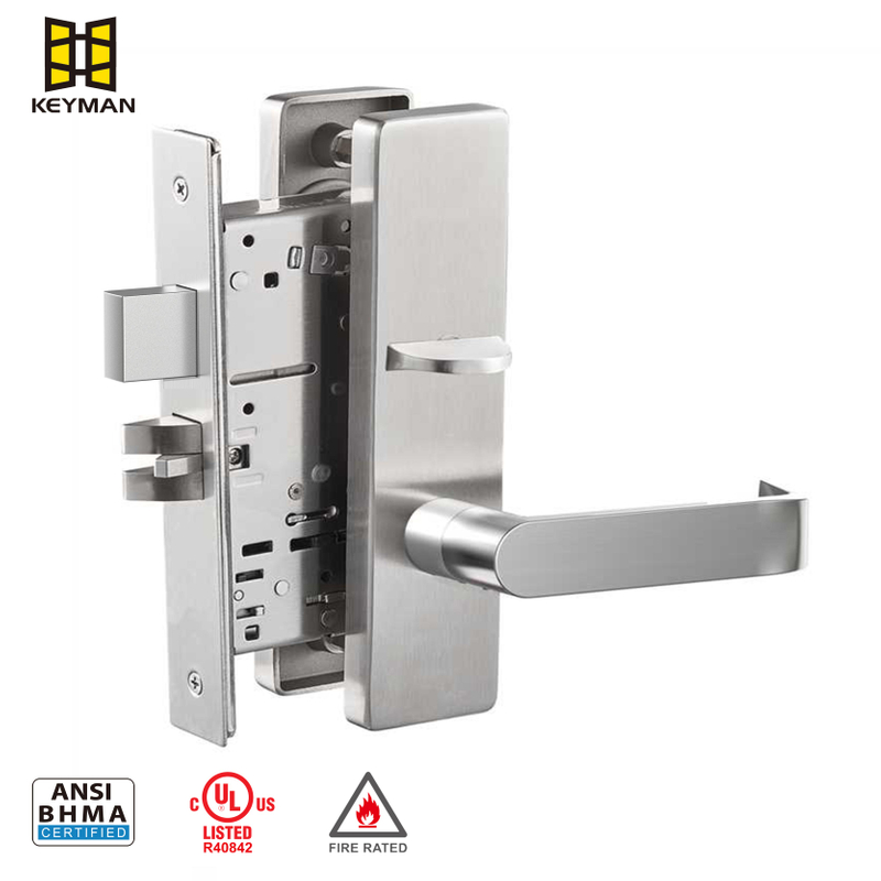 ANSI UL Listed Escutcheon Type Privacy Mortise Lock