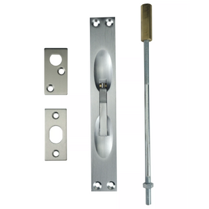 KEYMAN Standard Manual Flush Bolts with 12” Rod for Metal Door Model No. QK8008