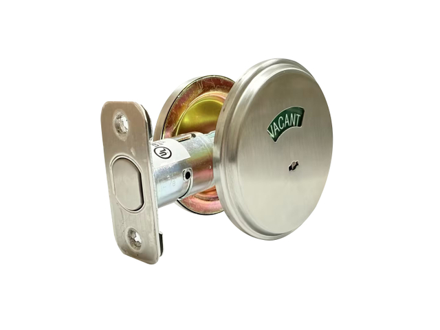 KEYMAN Commercial Deadbolt Privacy Indicator 304 Stainless Steel Lock for Bathroom Fits 1-3/8" To 1-3/4" Thick Doors
