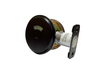 KEYMAN Commercial Deadbolt Privacy Indicator 304 Stainless Steel Lock for Bathroom Fits 1-3/8" To 1-3/4" Thick Doors Finish Black