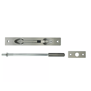 KEYMAN Standard Flip-Style Manual Flush Bolt with 12” Rod for Metal Door Model No. QK8010