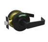 KEYMAN Commercial Grade Bathroom Indicator Door Lever Lock Finish Black