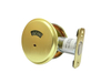 KEYMAN Commercial Deadbolt Privacy Indicator 304 Stainless Steel Lock for Bathroom Fits 1-3/8" To 1-3/4" Thick Doors Finish Satin Brass