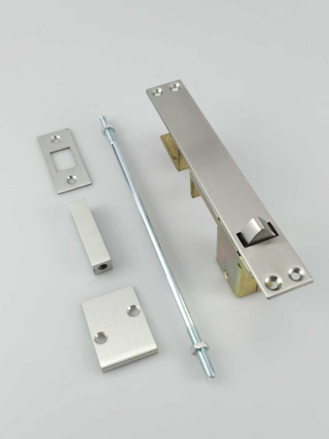 KEYMAN Standard Automatic Flush Bolts with Rod for Wood Door Model No. QK8007