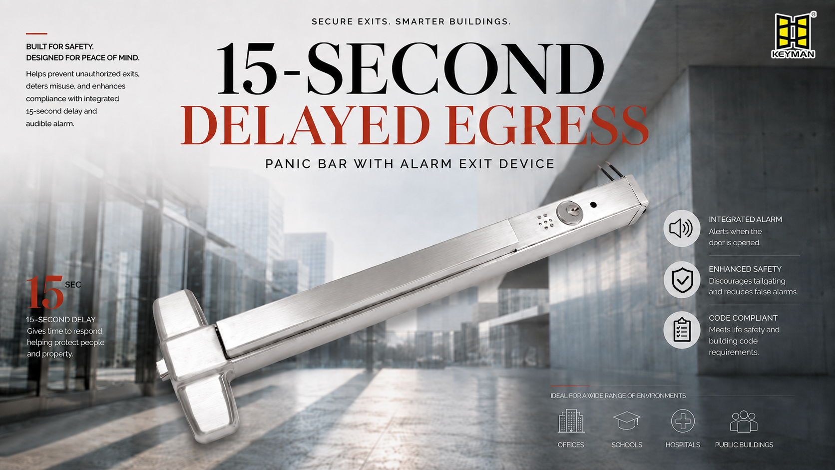 Delayed Egress Exit Device