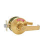 KEYMAN Commercial Grade Bathroom Indicator Door Lever Lock Finish Satin Brass